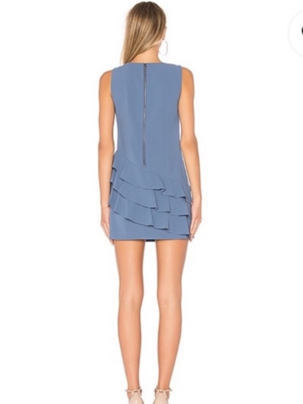Alice + Olivia Clive Asymmetric Ruffle Dress - Picture 2 of 7
